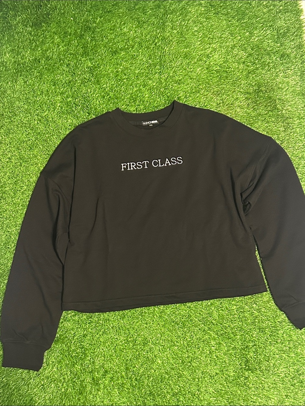 Black Crewneck Sweatshirt - Women